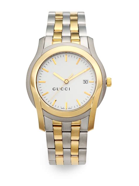 gucci men's watch gold|men's gucci watches on sale.